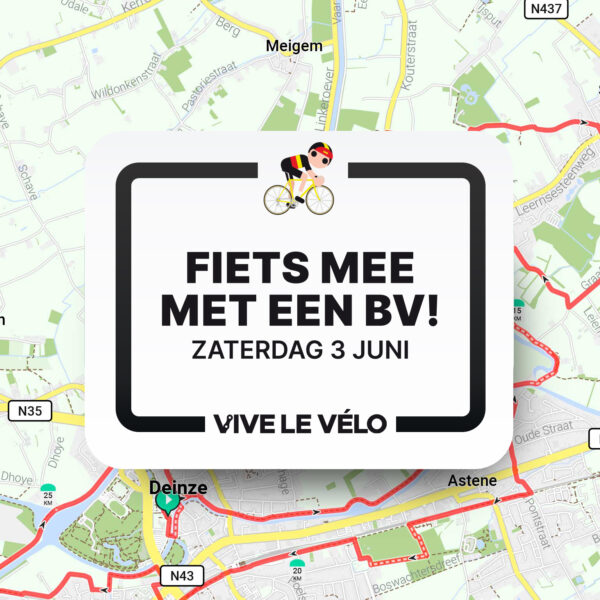 Fiets Mee Met Een BV Op Een Nieuwe Vive-le-Vélo Fietsroute In Deinze